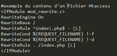 exemple de contenu d'un fichier htaccess